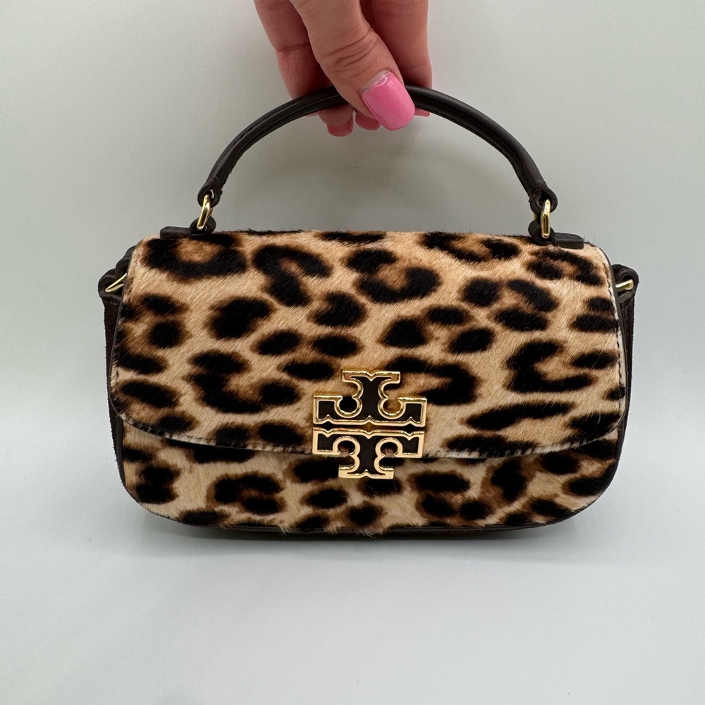 Tory Burch Mini Britten Leopard Bag